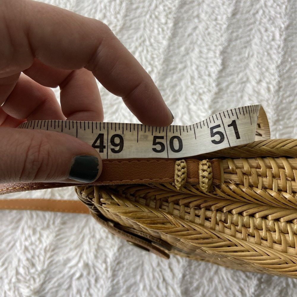 Woven Crossbody Phone Bag in Tan - Picture 9 of 10